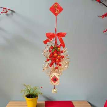 Chinese Year Hanging Ornament DIY Material Kit Crafts Good Luck Charm for Office Hawthorn