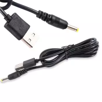 Чистая медь 1,2 м 5 В USB к DC 4,0x1,7 мм 1A кабели питания зарядный кабель для Sony PSP зарядка чёрный