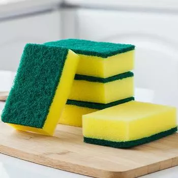Чистящие губки Magic Sponge Clean tools Бытовые многофункциональные губки высокой плотности, впитывающие воду, чистящие губки для кухни, двухсторонние, мягкие, деликатные, ювелирные изделия 10*7*3cm