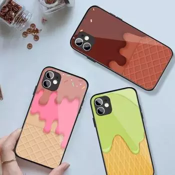 Chocolate Jam Cute Phone Case For IPhone 14 13 12 11 XS X 8 7 6 Plus Mini Pro Max SE 2022 Black PC TPU Glass Phone Cover iPhone 14