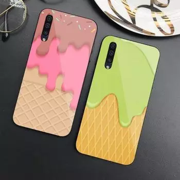 Chocolate Jam Cute Phone Case For Samung A32 A51 A52 NOTE 10 20 S10 S20 S21 S22 Pro Ultra Black PC Glass Phone Cover Samsung S22
