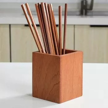 Chopsticks Container Ebony Household Rack Dining Spoon Drainage Storage Kitchen Accessories темные хаки