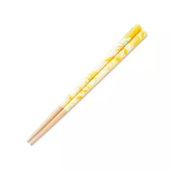 Chopsticks for dishwasher natural 7 to 9 years FUSION made in Japan children, safe, wood, 18cm, unisex, old, cream, lemon, yellow, G-64646
