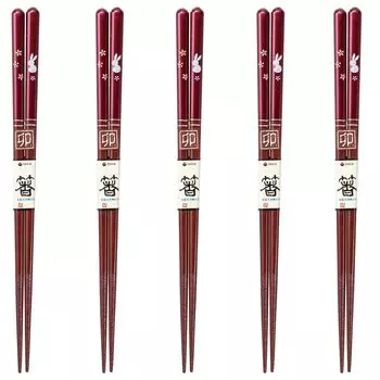 Chopsticks Set of Dishwasher Made in Japan J-kitchens 5, Material Wood, Safe, PID2609,