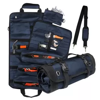 Choskiave Tool Roll Tool Car Tool Большой Тяжелый 6 Хранение Гаечных Ключей Обертывание Сумка Настенный Плечевой Колышек 1680D Oxford Все Карманы Ручка Инструмент Зажим Для Портативного