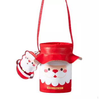 Christmas Bag for Gifts Goody Bags Sacks Xmas Party Supplies Leather