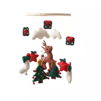 Christmas Bed Bell Wind Chime Pendant For Kids One Size белый