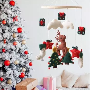 Christmas Bed Bell Wind Chime Pendant For Kids One Size белый