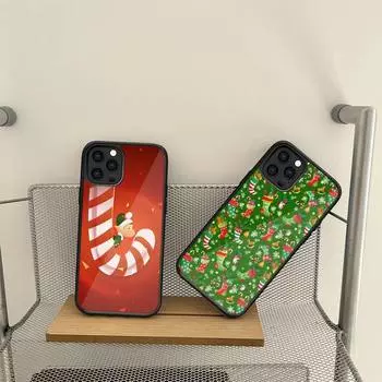 Christmas Bell Gift Elk Phone Case For Samsung S7 S8 S9 S10 S20 S30 Edge Plus Note 7 5 8 9 10 20 Pro Shell Silicone PC+TPU Cover Samsung S21 5G