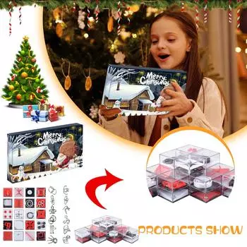 Christmas Hand-Torn Calendar Gift Box Surprise Calendar Creative Christmas Toys