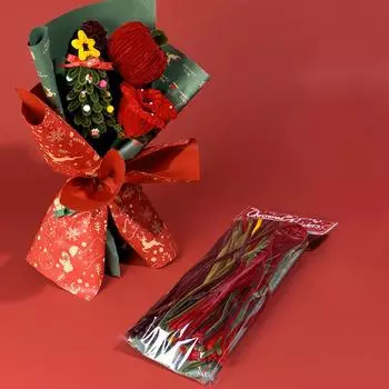 Christmas Handmade Artificial Bouquets Creative Twisting Stick Toy DIY Gift Home Party Material