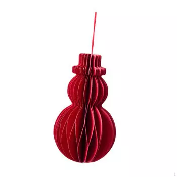 Christmas Hanging Ornament Tree Pendant Party Supplies Xmas Decor Paper Decoration 6x10 cm_Snowman