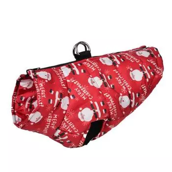 Christmas Print Dog Clothing For Small Dogs Cat Autumn Winter Warm Windproof Puppy Clothes French Bulldog Coat Yorkie Pet Jacket S