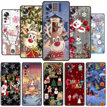 Christmas Red Nose Cute Elk Case For Xiaomi Mi Poco X3 NFC M4 M3 Pro F3 GT F1 11 Lite Note 10 11T 10T 9T Back Soft Phone Cover Xiaomi Mi 9