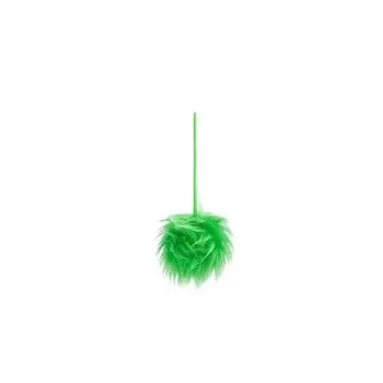 Christmas Roll Bun Hair Ball Pendant Fluorescent Green Imitation Hair Ball Halloween Festival Greentown Green Decoration One Size