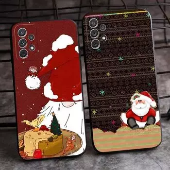 Christmas Santa Tree Phone Case For Samsung Note Galaxy 8 9 20 10 Pro Plus Ultra M20 M31 M40 M10 J7 J6 Prime Back Cover Samsung J6Plus
