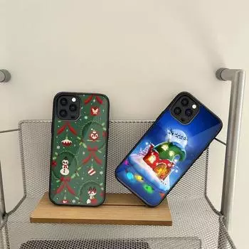 Christmas Santa Tree Phone Case For Samsung S7 S8 S9 S10 S20 S30 Edge Plus Note 7 5 8 9 10 20 Pro Shell Silicone PC+TPU Cover Samsung S21 5G