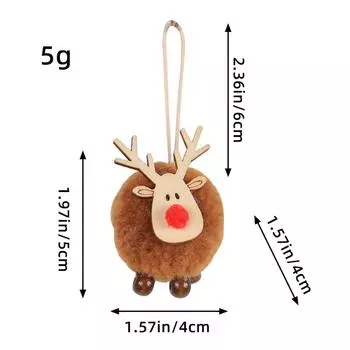 Christmas Tree Ornaments Well Designed Warm And Romantic Wood Christmas Reindeer 4 Colors Hanging Decoration Lovely Design красный