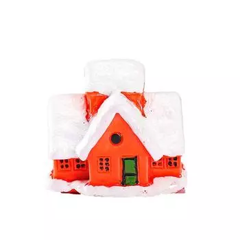 Christmas Tree Snowman Miniatures Gift Box Mini Castle Micro Landscape Dollhouse Decor Xmas House 1