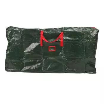 Christmas Tree Storage Bag Green Red Handle Dusproof Waterproof Reusable Storage Bag with Zip