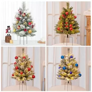 Christmas Yard Stakes Battery Powered Lighted Tree Lights 2.5ft Stake Stake Multicolor Christma W0R2 green-1set