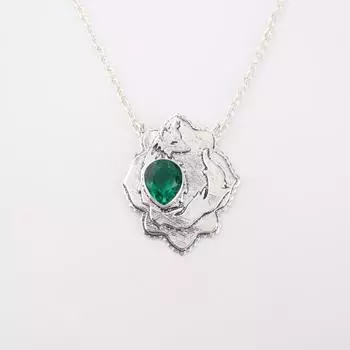 Chrome Diopside Gemstone 925 Sterling Silver Jewelry Pendant 1.29 Gift For Wife CP-32-9