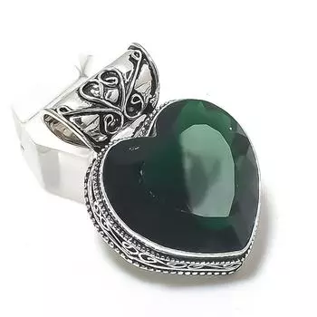 Chrome Diopside Gemstone Handmade 925 Sterling Silver Jewelry Pendant 1.54 y0H60