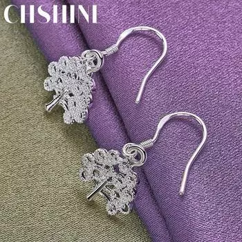 CHSHINE 925 стерлингового серебра серьги-деревья для женщин модные ювелирные изделия с подвесками 2.60*1.30cm