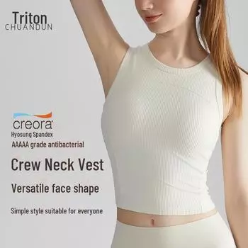 Chuandun Women s Shockproof Yoga Vest with Built-In Chest Pad Extra Large