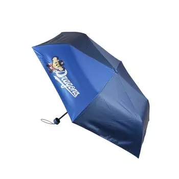 Chunichi Dragons Folding umbrella for both sun and 55cm door handle and UV wind resistant bone specification rain, logo, specification, тёмно-синий