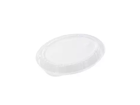 Chuo Kagaku Disposable Container Takeout Lunch Box Made in Japan Microwaveable SD Bistro Oval Lid 50 Pieces x x Approx. 19.2 15.2 2.5cm M20-16
