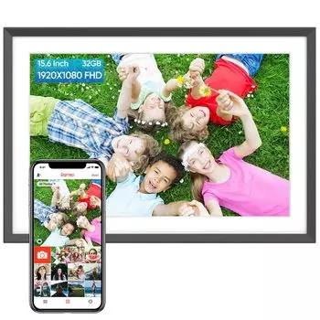 Цифровая фоторамка 15,6 Большая цифровая электронная фоторамка Wi-Fi с памятью 32 ГБ 1920x1080 FHD сенсорный экран United States
