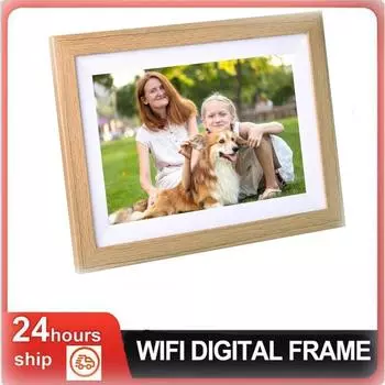 Цифровая фоторамка WiFi 10,1 дюйма, 1280*800, сенсорный экран IPS, облачная цифровая фоторамка, 16 ГБ памяти, обмен фотографиями через приложение EU Plug
