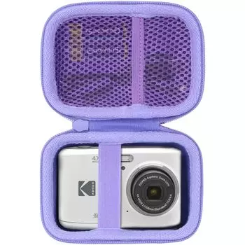 Цифровая камера KODAK PIXPRO FZ55 FZ45 Zoom совместима с футляром для хранения Lebakort (Фиолетовый чехол)
