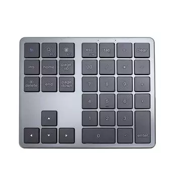 Цифровая клавиатура беспроводная Bluetooth Dual Mode 35 клавиш перезаряжаемая универсальная цифровая клавиатура для ноутбука ПК разноцветный