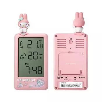 Цифровой будильник с температурой и влажностью Royche Sanrio Figure SAN-THC-A-MM, Моя мелодия, 1 шт., популярный персонаж в Корее