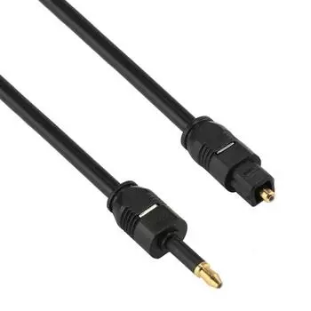 Цифровой оптический аудиокабель Toslink Male to 3,5 мм OD4.0mm Toslink Male длиной 1 м