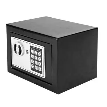 Цифровой сейф для домашнего офиса, отеля, большие электронные сейфы с паролем и ключом (в том числе серебряный серый
