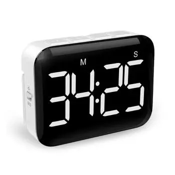 Цифровой таймер xiaomi mijia3Life 2024, 3 способа крепления, светодиодный счетчик, сигнализация, напоминание, ручной электронный обратный отсчет для приготовления пищи, исследование душа белый