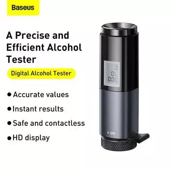 Цифровой тестер алкоголя Baseus чёрный