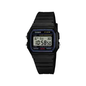 Цифровые часы Casio F-91W-1YER черные Casio