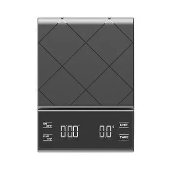 Цифровые кофейные весы с таймером, светодиодный экран, 3 кг/0,1 г, многофункциональные кухонные кофейные весы, бытовые кофейные весы, кухонные инструменты 3Kg