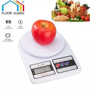 Цифровые кухонные весы 5 кг/1 г Высокоточные светодиодные электронные весы Портативные пищевые весы для измерения веса для домашнего кухонного инструмента