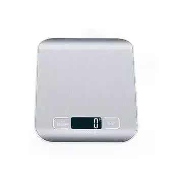 Цифровые кухонные весы 5кг/10кг Панель из нержавеющей стали USB Зарядка Точные Маленькие платформенные весы Портативные Многофункциональные ЖК-дисплей 5Kg