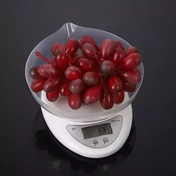 Цифровые кухонные весы с чашей на 5 кг — высокая точность для приготовления пищи, выпечки, приема лекарств