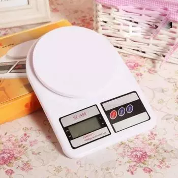 Цифровые кухонные весы SF400, многофункциональные пищевые весы, портативные граммовые весы для выпечки, ювелирных изделий Battery белый