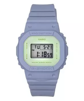 Цифровые кварцевые женские часы Casio G-Shock Nature s Color Series с ремешком из смолы на биологической основе GMD-S5600NC-2 200M зелёный