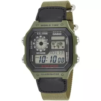 Цифровые мужские часы CASIO Overseas Модель AE-1200WHB-3B