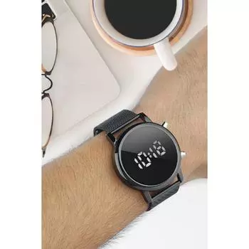 Цифровые наручные часы унисекс Duj1009 плетеные черные