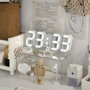 Цифровые настенные часы, настольные часы, электронный будильник, современное украшение для дома, декор спальни, светодиодные настольные часы для гостиной